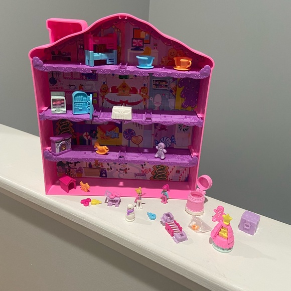 Polly Pocket Advent Calendar Winter House Design 4 Floors *no wall dividers* - Picture 1 of 8